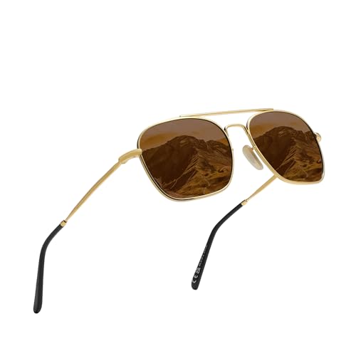KINGSEVEN Classic Polarized Sunglasses for Women Men Driving Fishing Sun Glasses UV Protection LS18-B2 (Brown) von KINGSEVEN