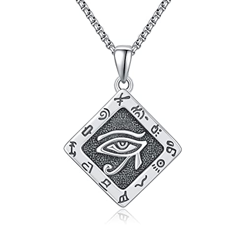 KINGWHYTE Eye of Horus Halskette, Sterling Silber von KINGWHYTE