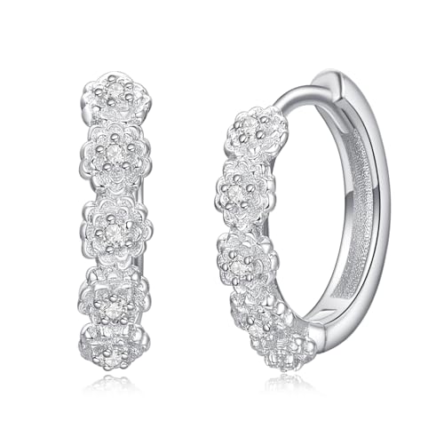 KINGWHYTE Lotus Creolen Ohrringe 925 Sterling Silber Blume Creolen Ohrringe Kleine Lotus Huggie Ohrringe Geburtstag Weihnachtsschmuck Geschenke für Frauen Mädchen KINGWHYTE Lotus Creolen Ohrringe 925 Sterling Silber Blume Creolen Ohrringe Kleine Lotus Huggie Ohrringe Geburtstag Weihnachtsschmuck Geschenke für Frauen Mädchen von KINGWHYTE