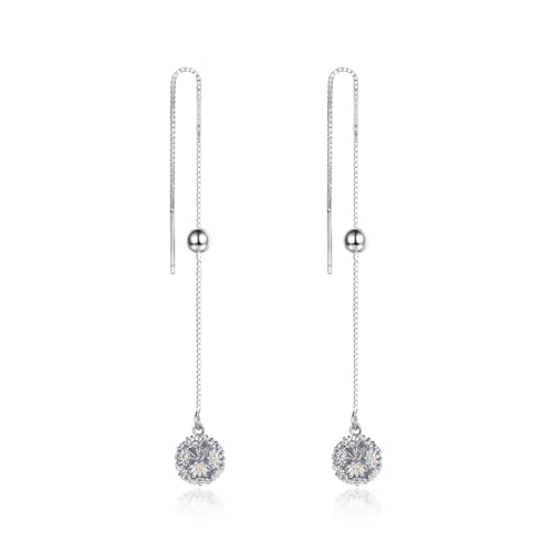 KINGWHYTE Threader Ohrringe Damen 925 Sterling Silber Daisy Blume Ohrring Langkette Drop Hangle Threaderohrringe Geburtstag Valentinstag Schmuck Geschenke für Frauen KINGWHYTE Threader Ohrringe Damen 925 Sterling Silber Daisy Blume Ohrring Langkette Drop Hangle Threaderohrringe Geburtstag Valentinstag Schmuck Geschenke für Frauen von KINGWHYTE