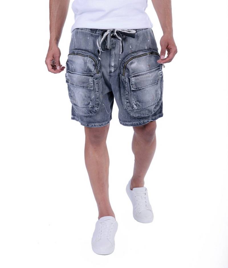 KINGZ Caprihose KINGZ Herren Baggy Jeans Capri von KINGZ