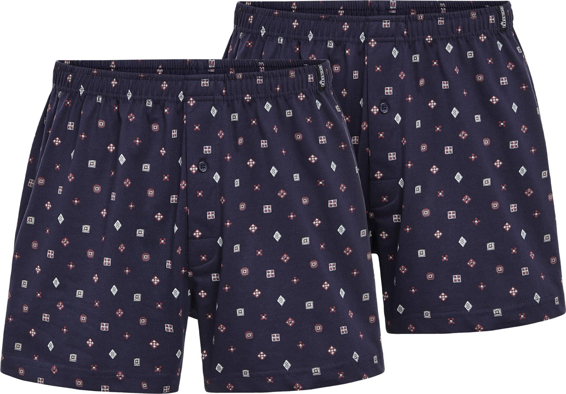 Sieh an! Herren Boxershorts marine-bedruckt von KINGsCLUB