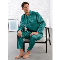 Witt Weiden Herren Pyjama smaragd-petrol-bedruckt von KINGsCLUB