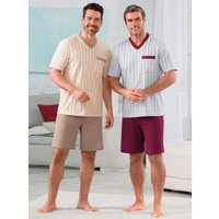 Witt Weiden Herren Shortys beige + grau-dunkelrot von KINGsCLUB