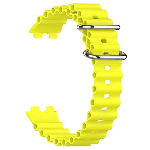KINKUUN Ersatzarmband kompatibel mit HUAWEI band 8 Ersatzarmbänder Armband Uhrenarmbänder BZ.(Gelb) von KINKUUN