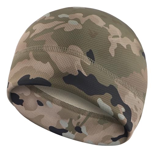 KINROCO Camouflage Fleecemütze Beanie für Männer und Frauen Gestrickte Wintermütze Camo Warme Mütze(Size:56-62cm/22.0-24.4in,Color:B) von KINROCO