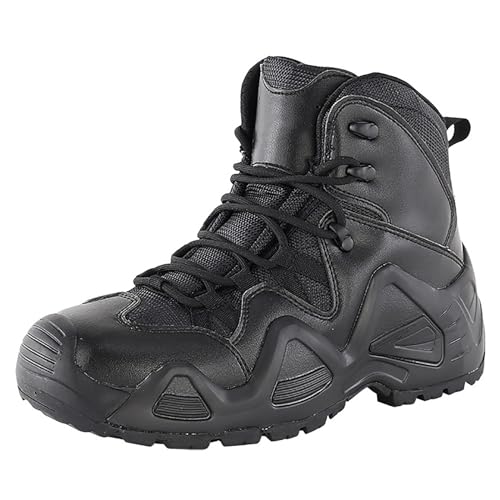 KINROCO Herren Taktische Militär Einsatzstiefel Tactical Boot Security Stiefel Kampfstiefel Schuhe(Size:45 EU,Color:Schwarz) von KINROCO