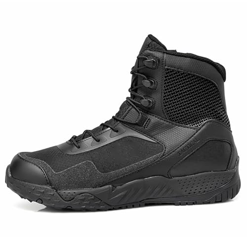 KINROCO Militärstiefel Herren Einsatzstiefel Springerstiefel Bequem Kampfstiefel Tactical Schuhe Boots Armeestiefel(Size:38 EU,Color:Schwarz) von KINROCO