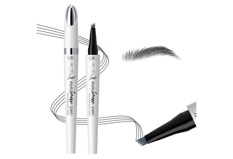 KINSI Augenbrauen-Stift Augenbrauenstift mit 4-in-1 Mikrogabel-Spitze für Natürlich Brauen, Langzeit-Haltbar,Einfache Anwendung für präzise Augenbraue-Imitatio von KINSI