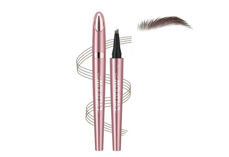 KINSI Augenbrauen-Stift Augenbrauenstift mit Gabelspitze,Microblading Wasserfest Brauenstift, Wischfest,Erzeugt mühelos natürlich aussehende Brauen von KINSI