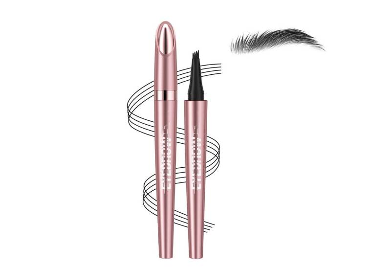 KINSI Augenbrauen-Stift Augenbrauenstift mit Gabelspitze,Microblading Wasserfest Brauenstift, Wischfest,Erzeugt mühelos natürlich aussehende Brauen von KINSI