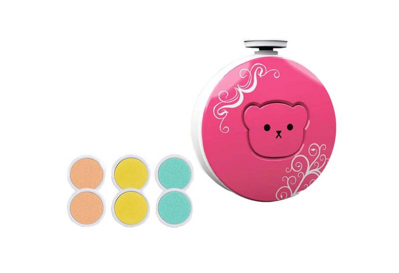 KINSI Baby-Fußnagelknipser Elektrische Baby-Nagelschleifer,Nagelpflegeset Baby mit 6 Ersatzpads, Mit 6 Schleifköpfen von KINSI