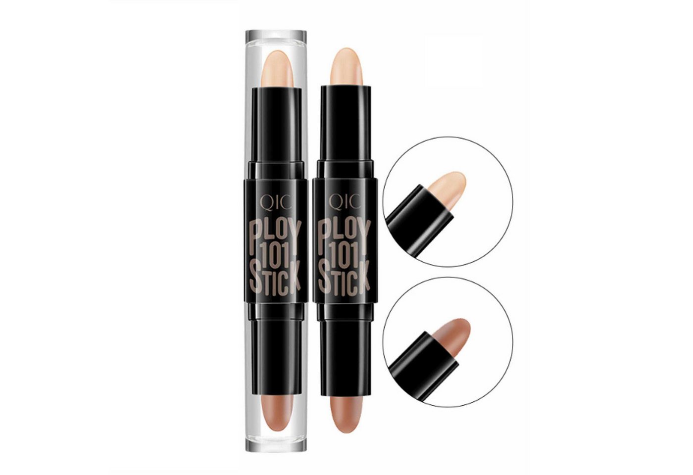 KINSI Contouring-Stick Doppelseitiger Concealer-Konturenstift, 3D-Effekt, natürlich, mit zwei Farbtönen von KINSI