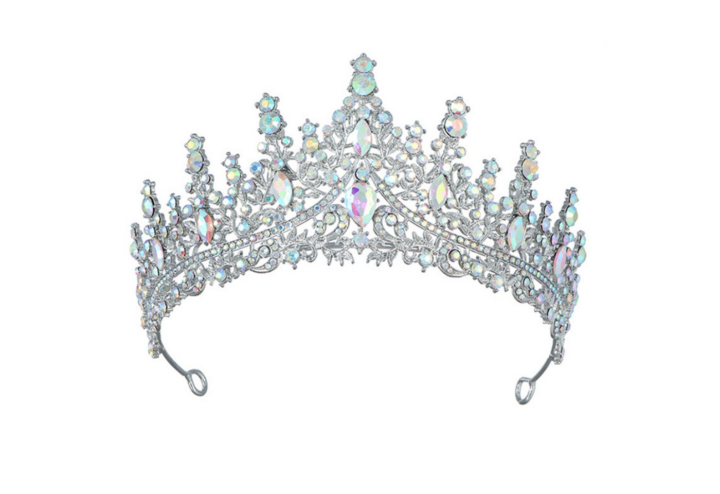 KINSI Diadem Hochzeits-Tiara für die Braut – Elegante Brautkrone mit Strasssteinen, für Brautjungfern und Hochzeitsaccessoire von KINSI