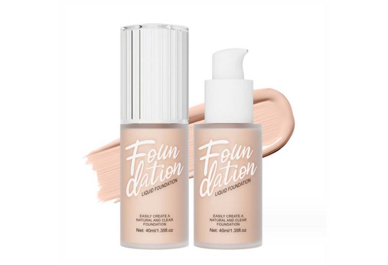 KINSI Foundation Langanhaltende Concealer-BB-Creme 40ml, glatt, natürliche Deckkraft, 6 Farben, mattes 24-Stunden-Make-up mit Ölkontrolle von KINSI