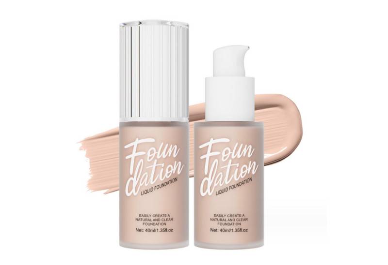KINSI Foundation Langanhaltende Concealer-BB-Creme 40ml, glatt, natürliche Deckkraft, 6 Farben, mattes 24-Stunden-Make-up mit Ölkontrolle von KINSI