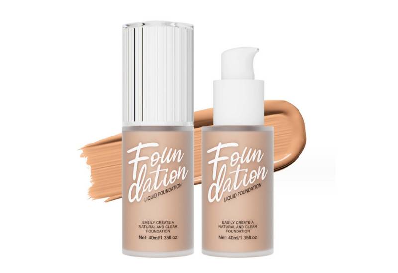 KINSI Foundation Langanhaltende Concealer-BB-Creme 40ml, glatt, natürliche Deckkraft, 6 Farben, mattes 24-Stunden-Make-up mit Ölkontrolle von KINSI