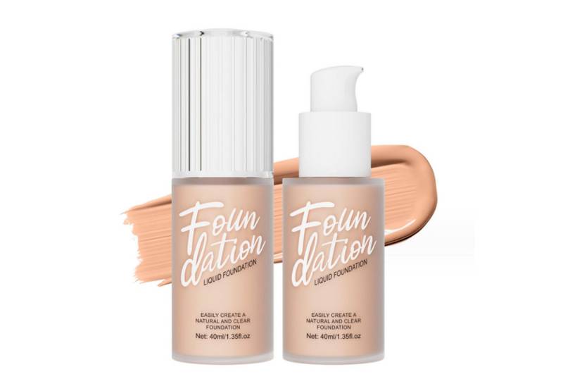 KINSI Foundation Langanhaltende Concealer-BB-Creme 40ml, glatt, natürliche Deckkraft, 6 Farben, mattes 24-Stunden-Make-up mit Ölkontrolle von KINSI