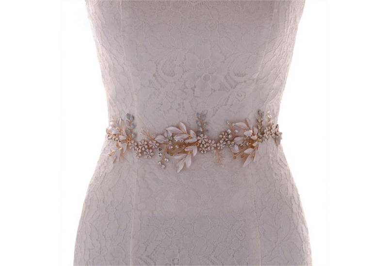 KINSI Hüftgürtel Kristall Brautgürtel – Elegante Taillenbetonung für Brautkleider Schlankmachendes Hochzeitsaccessoire von KINSI