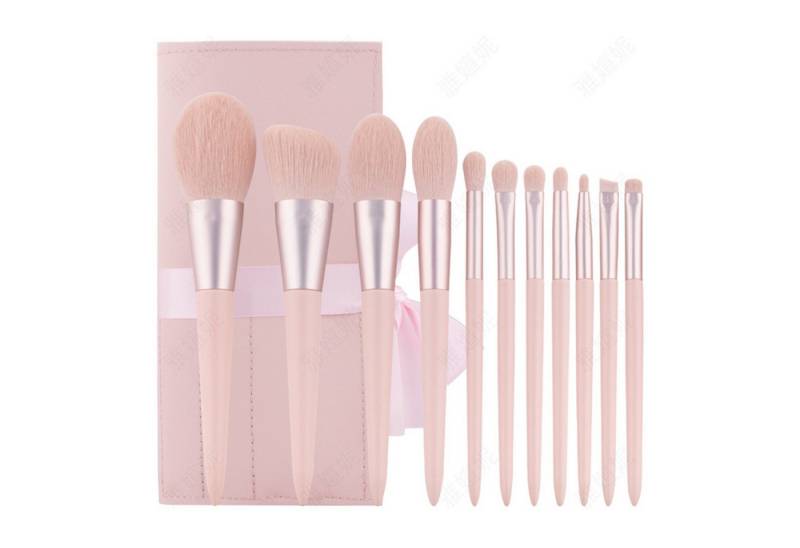 KINSI Kosmetikpinsel-Set Make-up-Pinsel-Set 11-teilig - Für Foundation,Lidschatten & Kontur, 11 tlg., Inkl. Gesichts- & Augenpinsel - Weich & Hautfreundlich von KINSI