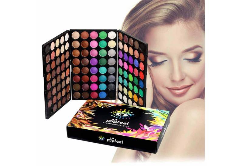 KINSI Lidschatten-Palette Makeup, 120 Farben Lidschattenpalette, Bühnenschminke, Cosplay, Perlglanzmatter, mehrfarbiger Lidschatten, für Anfänger und Profis von KINSI