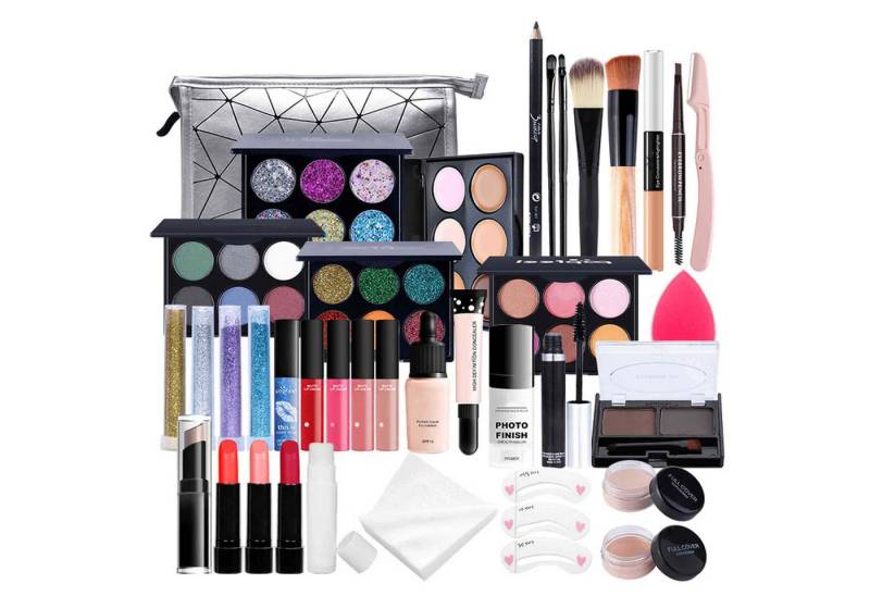 KINSI Make-up Set Make-up Set 37-teiliges Einsteiger Schminkset, Schminkset geschenkset, 37-tlg., Leichtes Schminkset Komplettset, Must Have Set für Makeup-Trägerinnen von KINSI