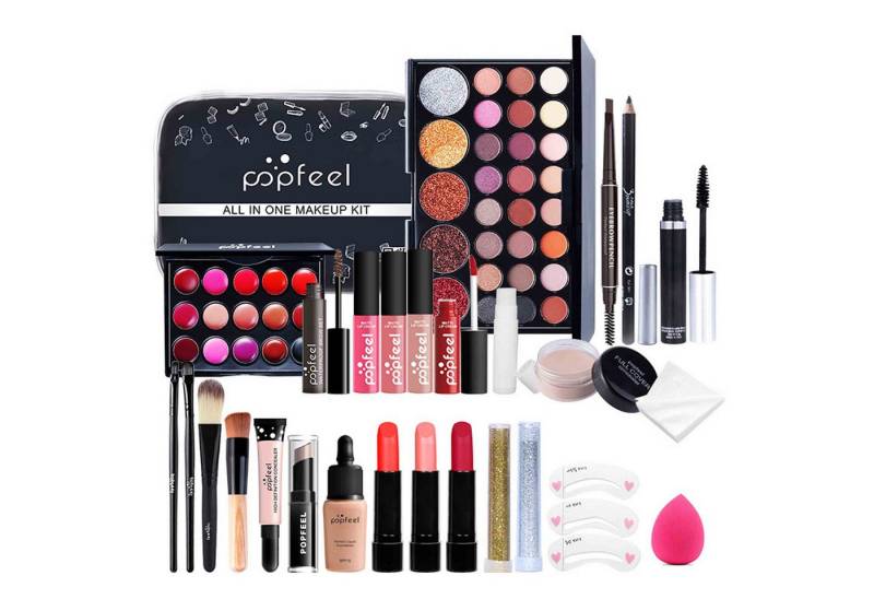 KINSI Make-up Set 27-teiliges Einsteiger Schminkset,Make-up Set für Damen - Schminkset, Komplettes Starter-Set,wasserdicht, tragbar von KINSI