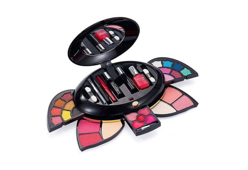 KINSI Make-up Set Make-up Set mit Palette-Inkl.Lidschatten,Mascara,Lipgloss,Nagellack, Vielseitiges Kosmetik Set für Anfänger & als Geschenk von KINSI