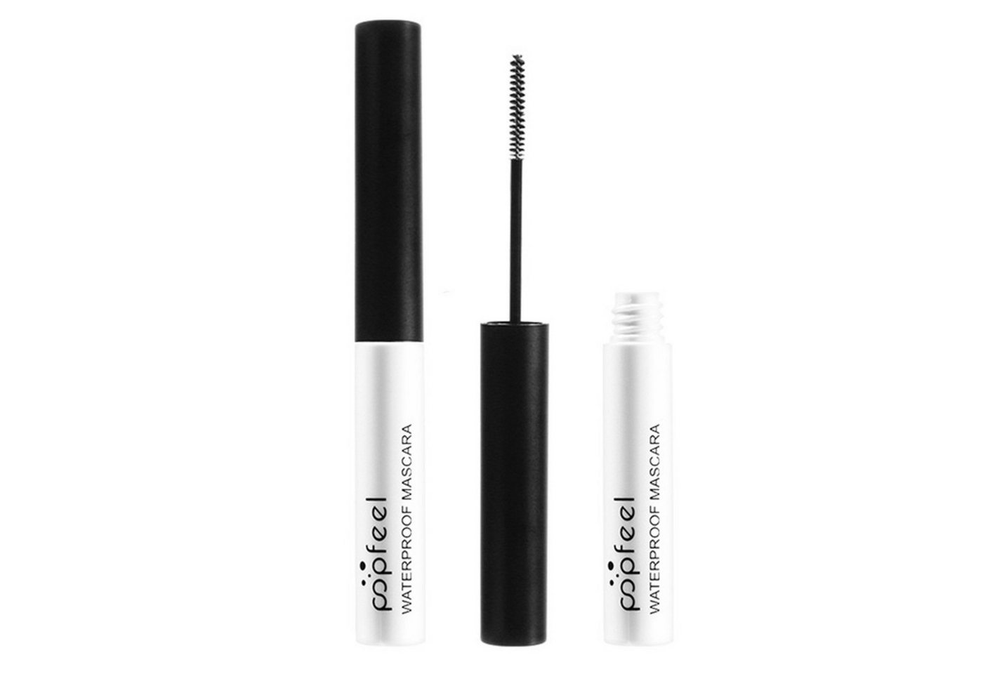 KINSI Mascara Ultrafeine Mascara für maximale Wimpernlänge & Volumen, 2-tlg., Smudge-Proof Formel mit Bürstchen für Anfänger von KINSI