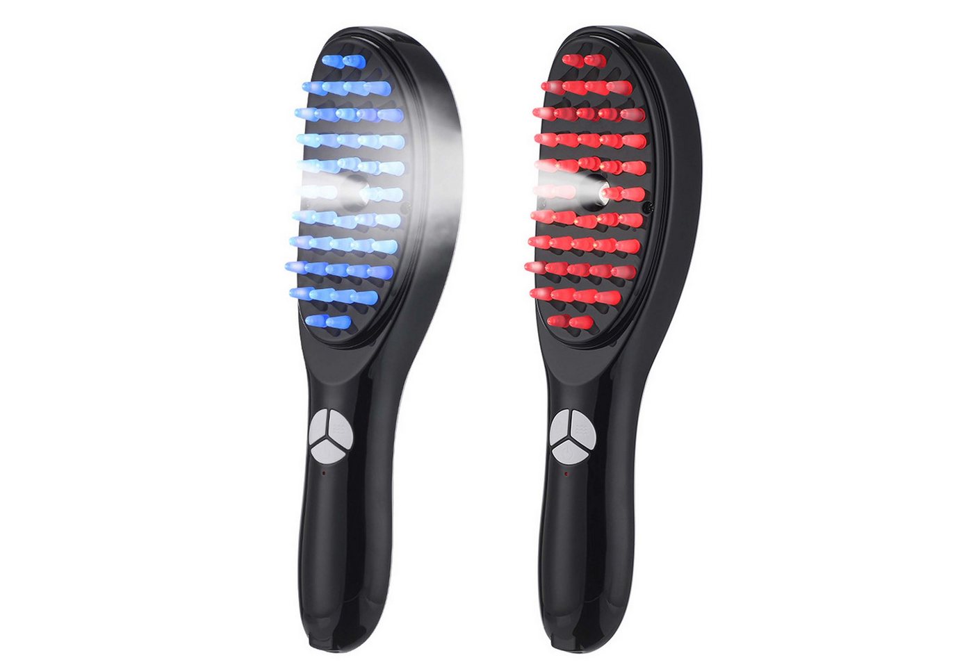KINSI Massagegerät Elektrischer Haarwuchskamm, Lichttherapie-Massage, Rot/Blau-Licht, Vernebelungsfunktion, kann mit Haarwuchsmittel verwendet werden von KINSI
