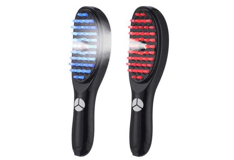 KINSI Massagegerät Elektrischer Haarwuchskamm, Lichttherapie-Massage, Rot/Blau-Licht, Vernebelungsfunktion, kann mit Haarwuchsmittel verwendet werden von KINSI