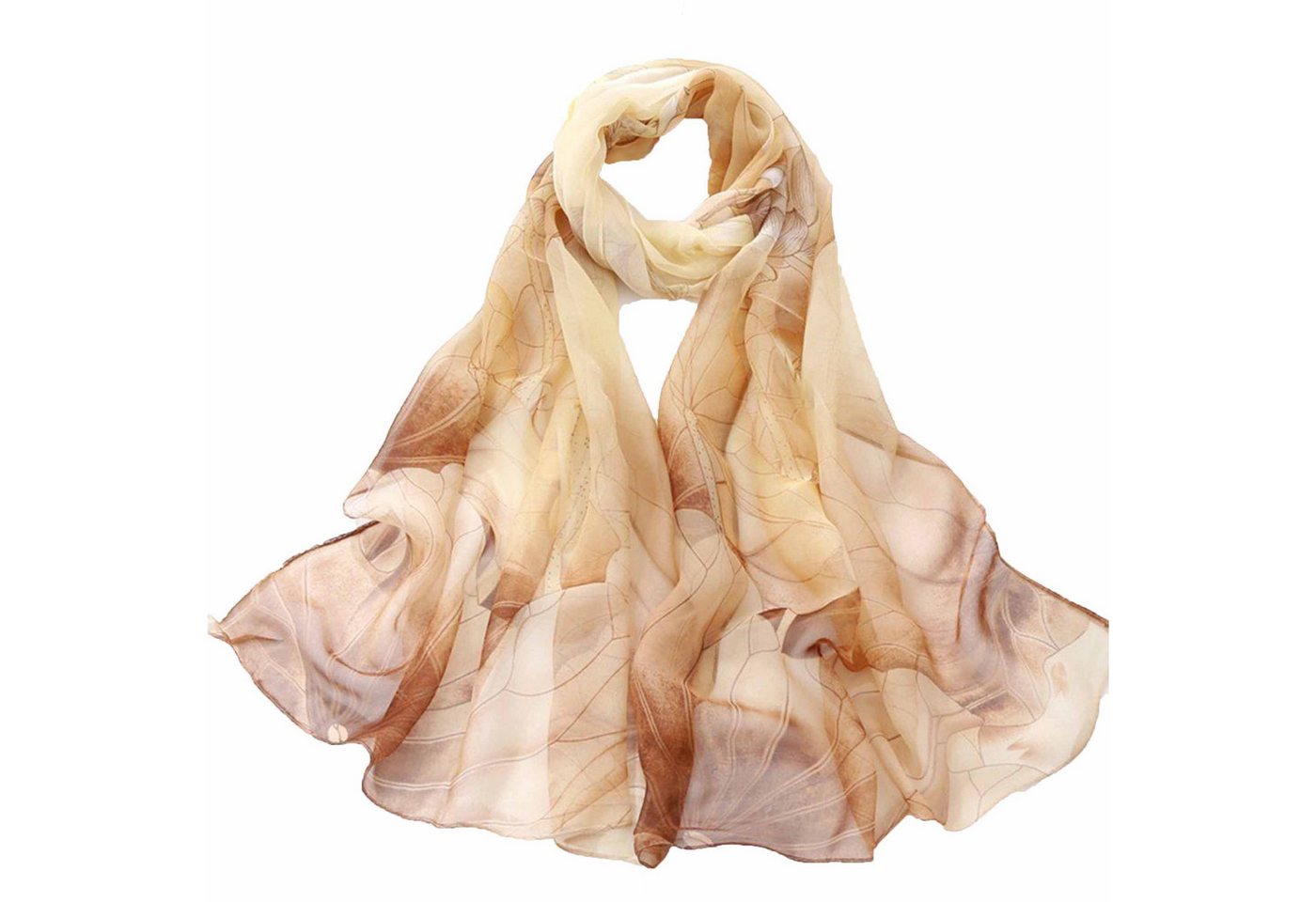 KINSI Modeschal Strandschal 160x50 cm, für Abendkleid, verschiedene Farben, weich, Schal mit Lotosmuster von KINSI