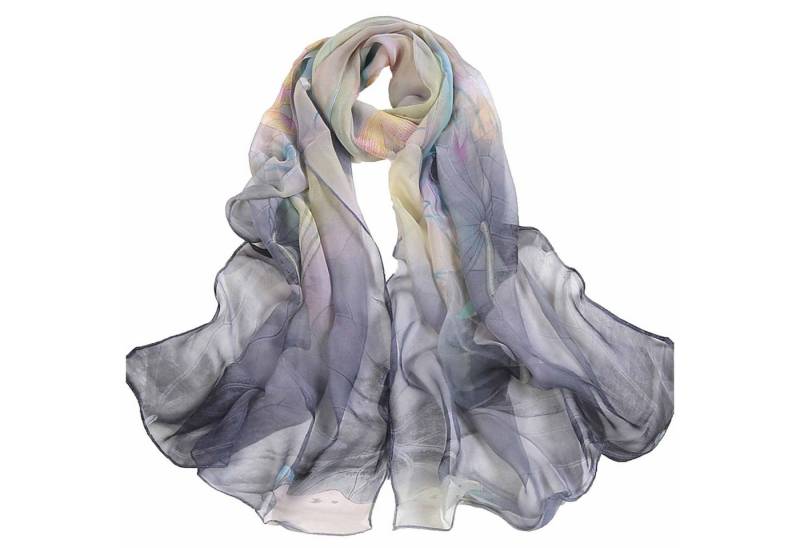 KINSI Modeschal Strandschal 160x50 cm, für Abendkleid, verschiedene Farben, weich, Schal mit Lotosmuster von KINSI