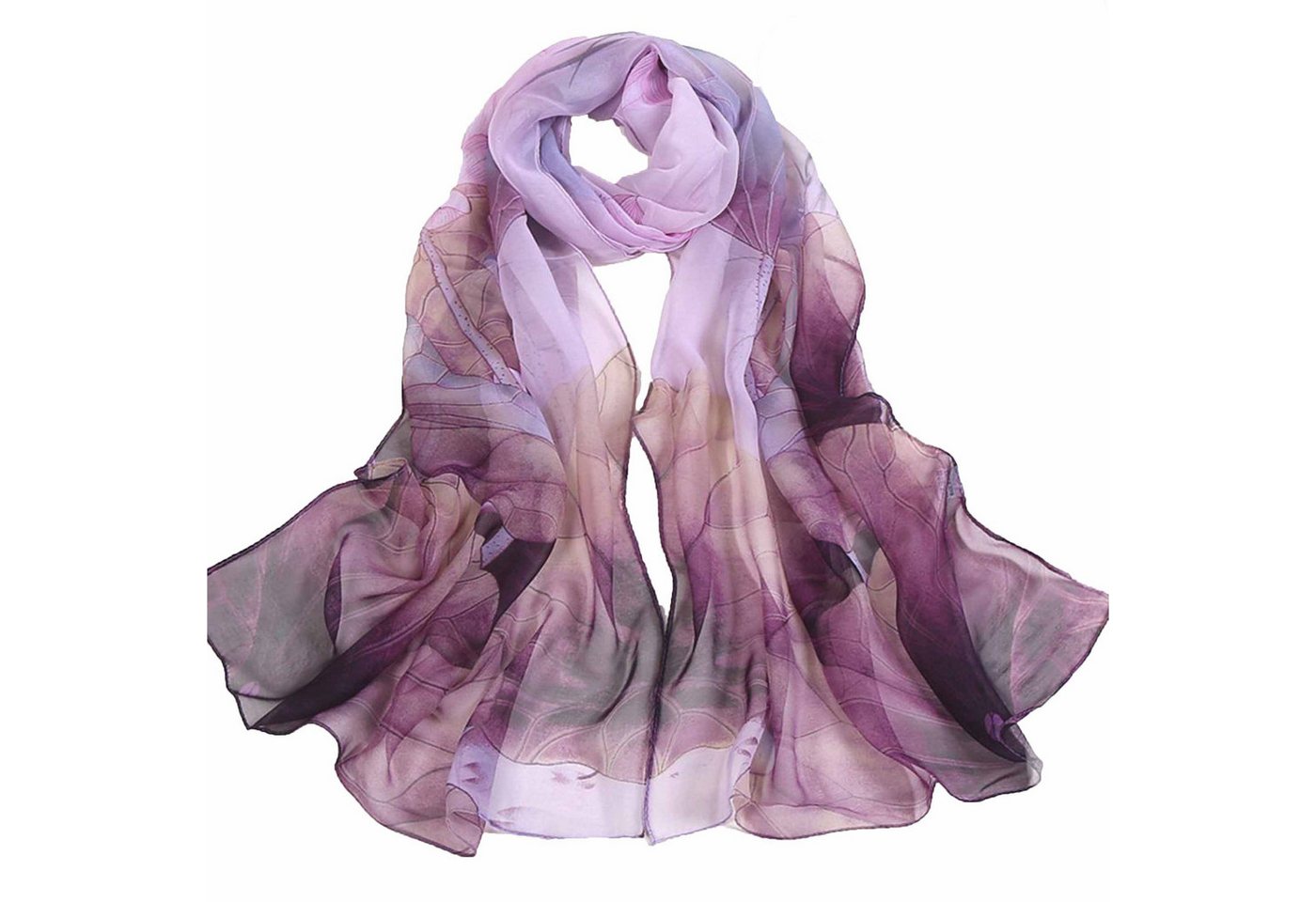 KINSI Modeschal Strandschal 160x50 cm, für Abendkleid, verschiedene Farben, weich, Schal mit Lotosmuster von KINSI