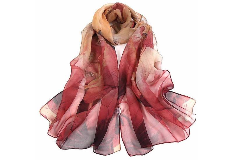 KINSI Modeschal Strandschal 160x50 cm, für Abendkleid, verschiedene Farben, weich, Schal mit Lotosmuster von KINSI