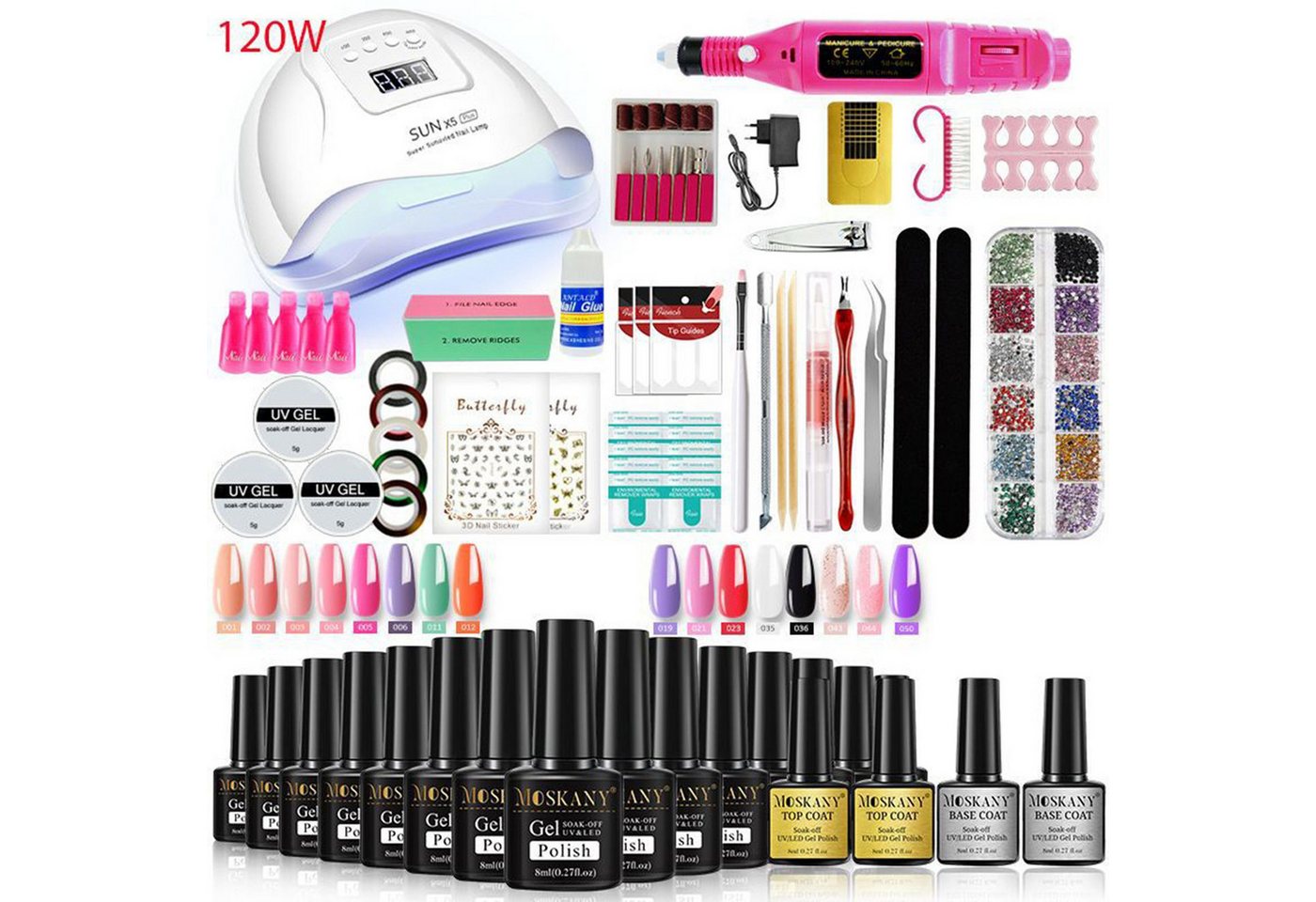 KINSI Nagellack-Set Nagellack Set,Nagelwerkzeuge,UV/LED Lamp,Nagel-Glitzer, Langanhaltende Farbergebnisse & Umweltfreundlich KINSI Nagellack-Set Nagellack Set,Nagelwerkzeuge,UV/LED Lamp,Nagel-Glitzer, Langanhaltende Farbergebnisse & Umweltfreundlich von KINSI