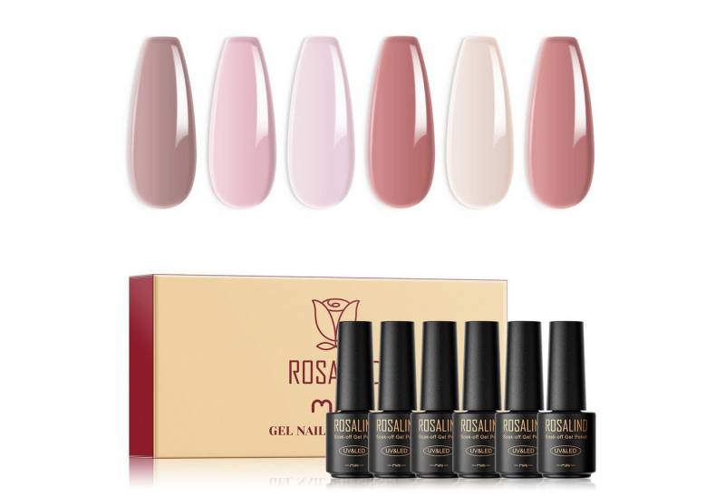 KINSI Nagellack-Set Starter Gel-Nagellack Set mit 6 Farben – Ideal für Anfänger, Perfekte Geschenkidee von KINSI