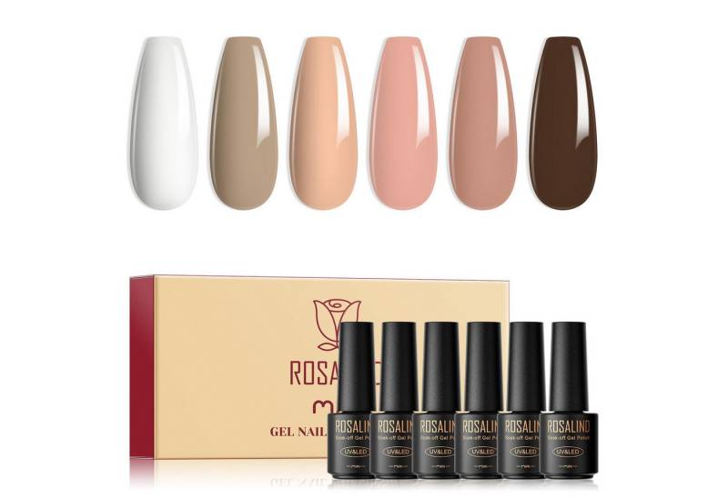 KINSI Nagellack-Set Starter Gel-Nagellack Set mit 6 Farben – Ideal für Anfänger, Perfekte Geschenkidee von KINSI