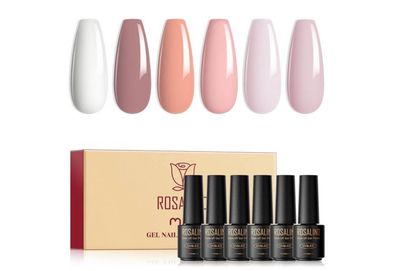 KINSI Nagellack-Set Starter Gel-Nagellack Set mit 6 Farben – Ideal für Anfänger, Perfekte Geschenkidee von KINSI