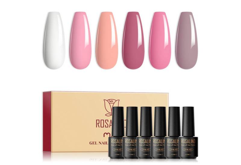 KINSI Nagellack-Set Starter Gel-Nagellack Set mit 6 Farben – Ideal für Anfänger, Perfekte Geschenkidee von KINSI
