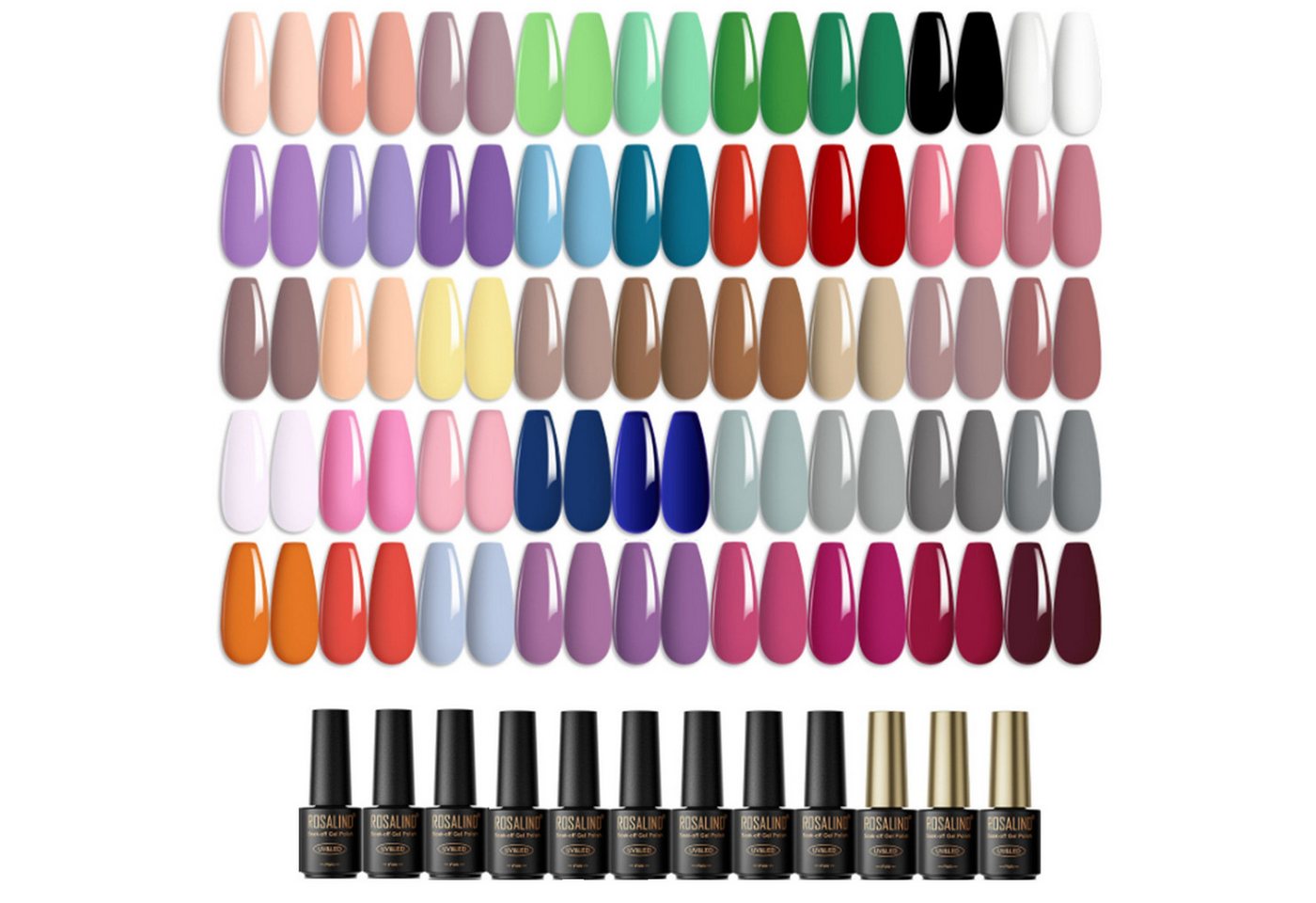 KINSI Nagellack-Set UV Gel Nagellack Set 45 Farben,Inkl. Base& op Coat,Natürliche Töne, Semi-Permanent mit bis zu 21 Tagen Glanz - Alles für DIY Maniküre KINSI Nagellack-Set UV Gel Nagellack Set 45 Farben,Inkl. Base& op Coat,Natürliche Töne, Semi-Permanent mit bis zu 21 Tagen Glanz - Alles für DIY Maniküre von KINSI