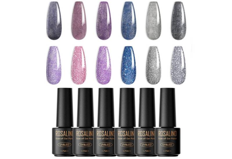 KINSI Nagellack-Set UV-Gel Nagellack Set mit 6 Farben - Professionelles Maniküre-Set, Langanhaltender Glanz von KINSI
