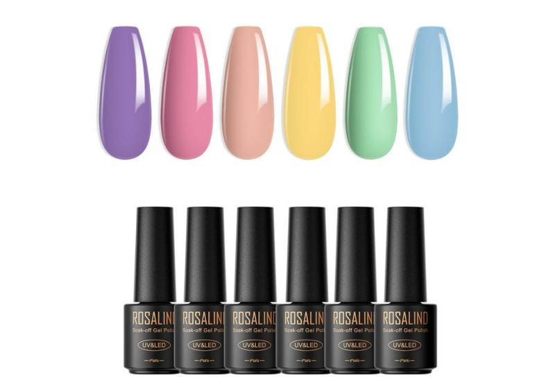 KINSI Nagellack-Set UV-Gel Nagellack Set mit 6 Farben - Professionelles Maniküre-Set, Langanhaltender Glanz KINSI Nagellack-Set UV-Gel Nagellack Set mit 6 Farben - Professionelles Maniküre-Set, Langanhaltender Glanz von KINSI