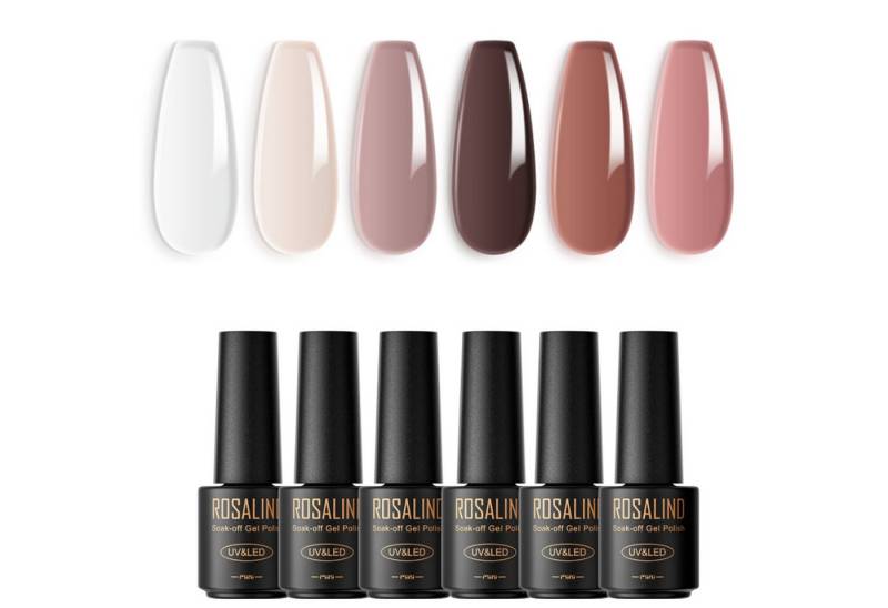 KINSI Nagellack-Set UV-Gel Nagellack Set mit 6 Farben - Professionelles Maniküre-Set, Langanhaltender Glanz KINSI Nagellack-Set UV-Gel Nagellack Set mit 6 Farben - Professionelles Maniküre-Set, Langanhaltender Glanz von KINSI