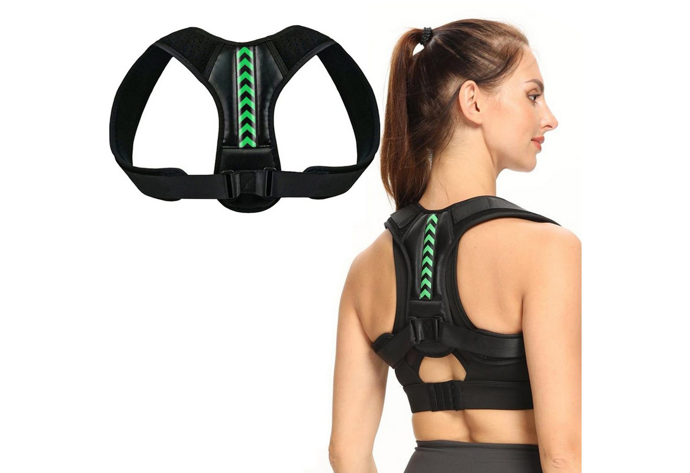 KINSI Rücken Stützgürtel Rückenkorrektor-Gurt für Kinder & Erwachsene,Haltungskorrektor, Haltungshilfe gegen Rundrücken & Schulterschiefstand von KINSI