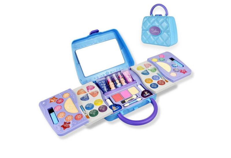 KINSI Schmink-Set Schminkkoffer für Mädchen ab 5 Jahren - Kinder Make-up Set, Kosmetik Spielzeug für Rollenspiele & Kinderschminken von KINSI