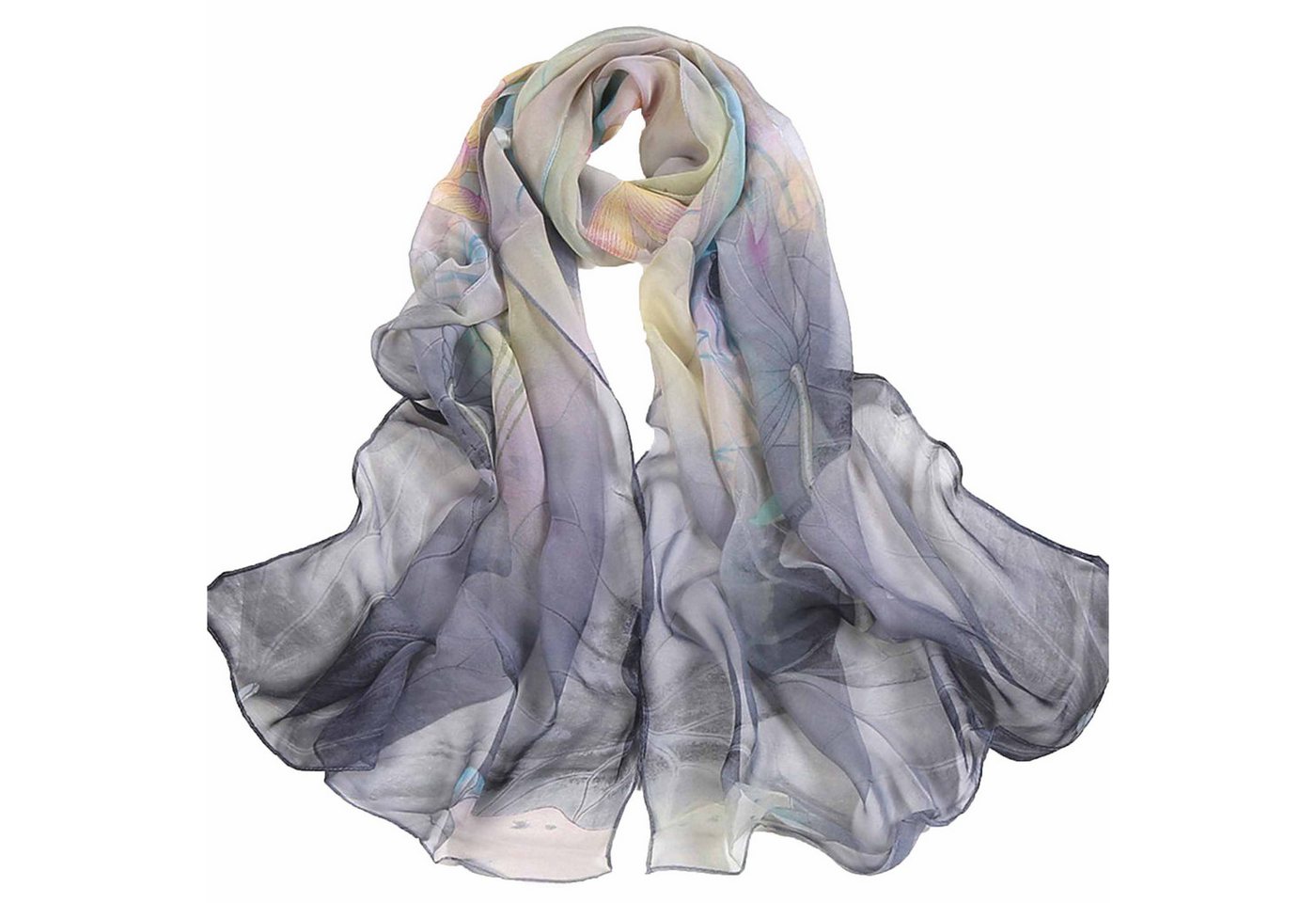 KINSI Modeschal Strandschal,Tuch,160*50cm,Verschiedene Farben,Abendkleid Schal, Schal mit Lotosmuster von KINSI