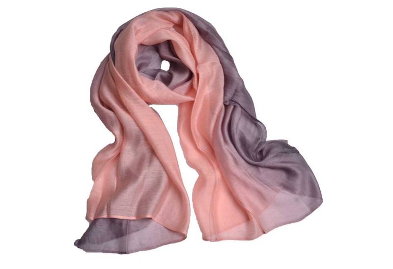 KINSI Seidentuch Monochromer Farbverlauf Damenschal, Modeschal, Premium-Schal, Lang, leicht, Sonnenschutz, antiallergisch von KINSI
