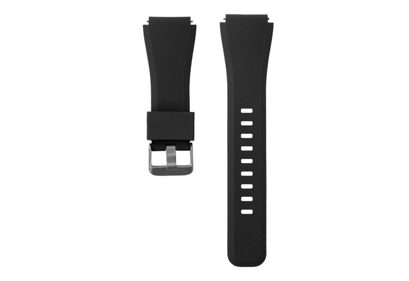 KINSI Smartwatch-Armband Watch Band, Armband,Uhrenarmband,Uhrenarmbänder, Silikon, Twill, für Galaxy watch3 45mm R840, Galaxy watch 46mm, gear S3, schwarz von KINSI