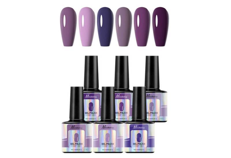 KINSI UV-Nagellack-Set 6 Farben Set Nagellack Gel, Translucent Series, Beliebte Farben, DIY, Lang anhaltender Glanz, sicher und einfach in der Anwendung KINSI UV-Nagellack-Set 6 Farben Set Nagellack Gel, Translucent Series, Beliebte Farben, DIY, Lang anhaltender Glanz, sicher und einfach in der Anwendung von KINSI